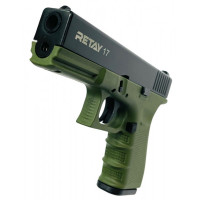 СХП Охолощенный пистолет Retay 17 Glock, кал. 9 мм, зеленый СХП Охолощенный пистолет Retay 17 Glock, кал. 9 мм, зеленый