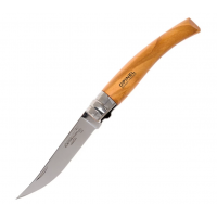 Нож филейный OPINEL №8, нержавеющая сталь, рукоять оливковое дерево