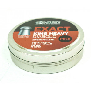 Пули JSB Diabolo Exact King Heavy MK II 6,35 мм, 2,2 грамм, 300 штук