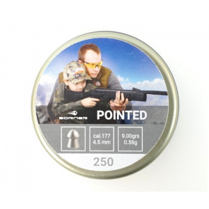 Пули Borner Pointed 4,5 мм, 0,58 грамм, 250 штук