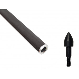 Стрела арбалетная карбоновая Centershot Toxic Carbon 16" Half Moon Nock