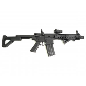 Пневматическая винтовка Crosman DPMS SBR Full Auto (M16, 3 Дж, коллиматор)